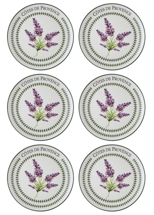Hermia Juego de Platos de Servicio Lila (6 Piezas)